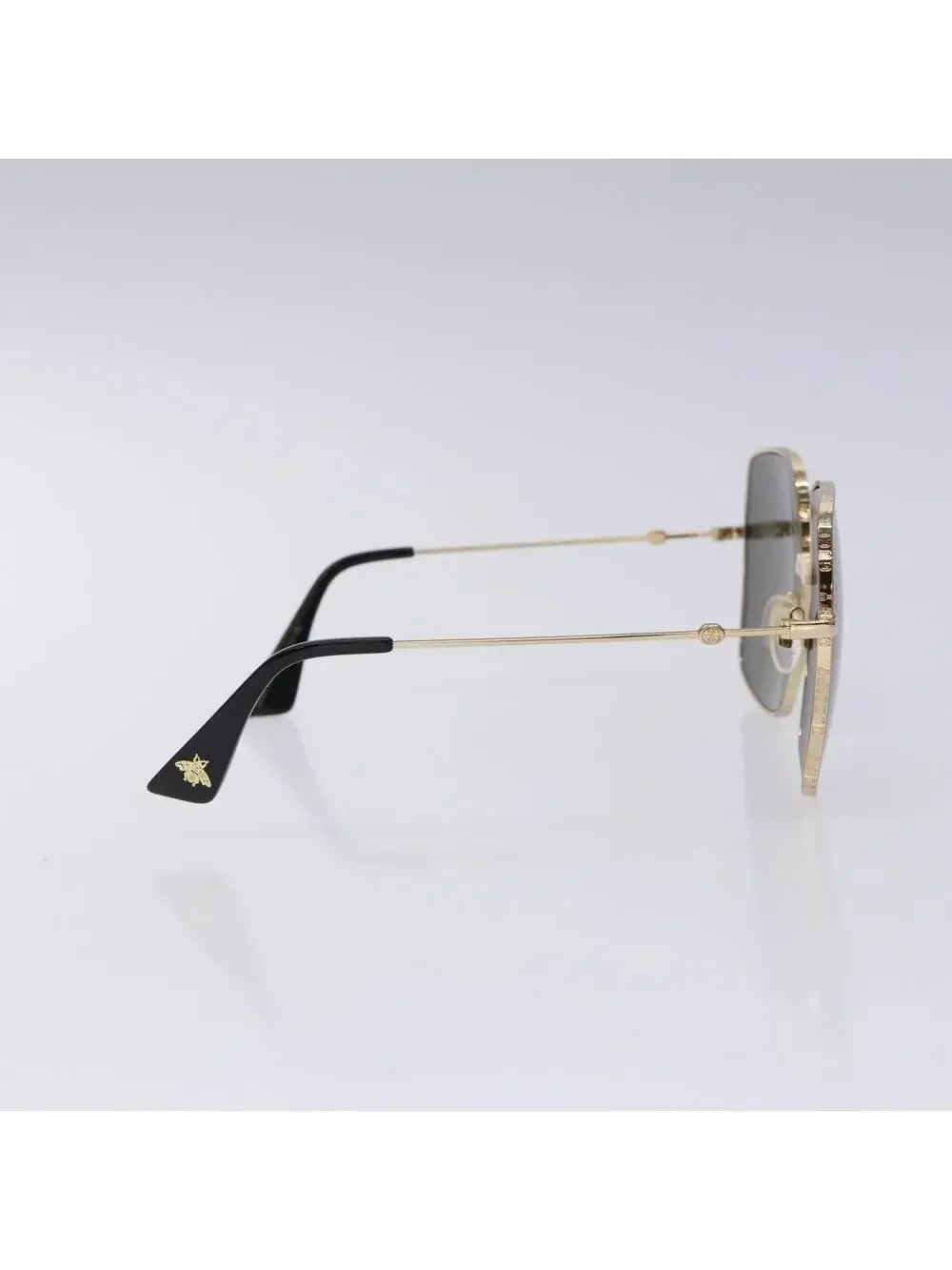 Gucci Gg Sunglasses Plastic Gold Auth #343981G50B